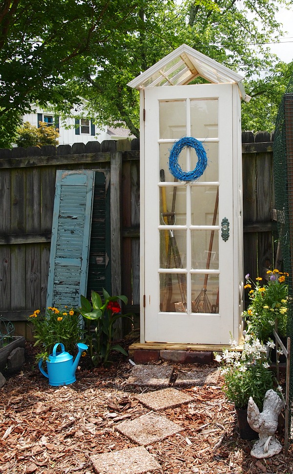 DIY Garden Shed from Upcycled Materia