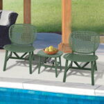 Outdoor Bistro Set 3 Pieces, Small Patio Set All Weather .
