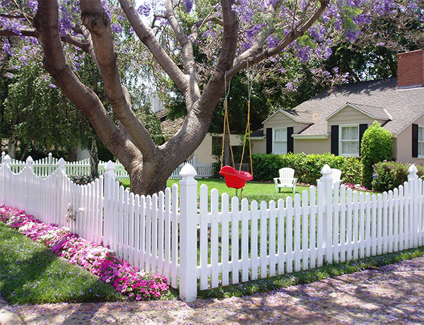 Vinyl Picket Fencing custom build to fit your yard perfectly. all .