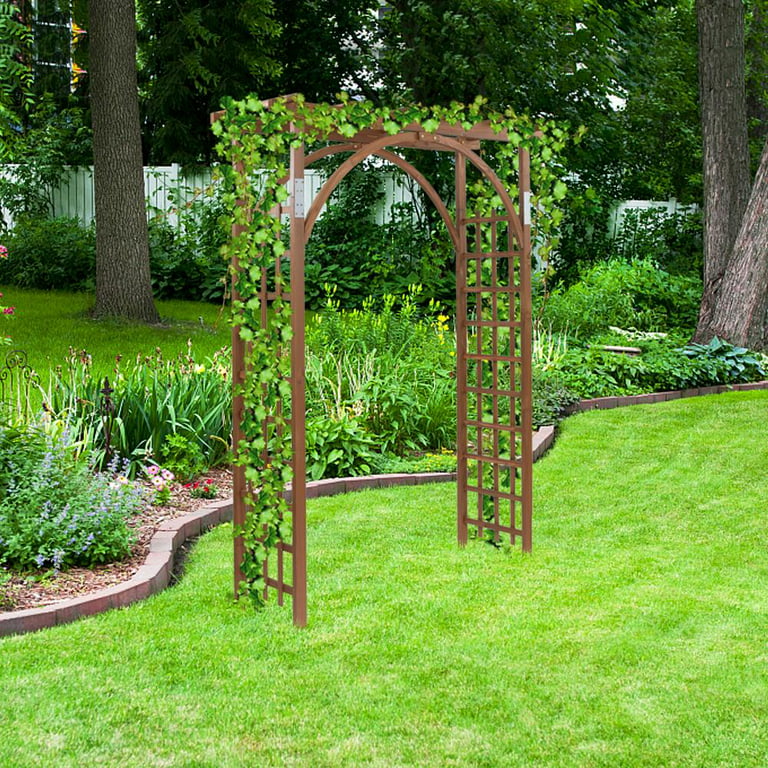 Winado Wooden Garden Arbor Trellis Arch for Plants - Outdoor .