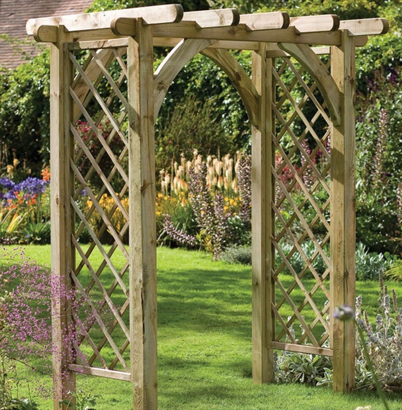 Ultima Wood Pergola Garden Arch - The Garden Facto
