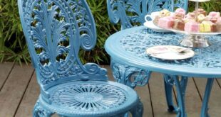 The use of metal garden chairs - Decorifusta | Wrought iron garden .